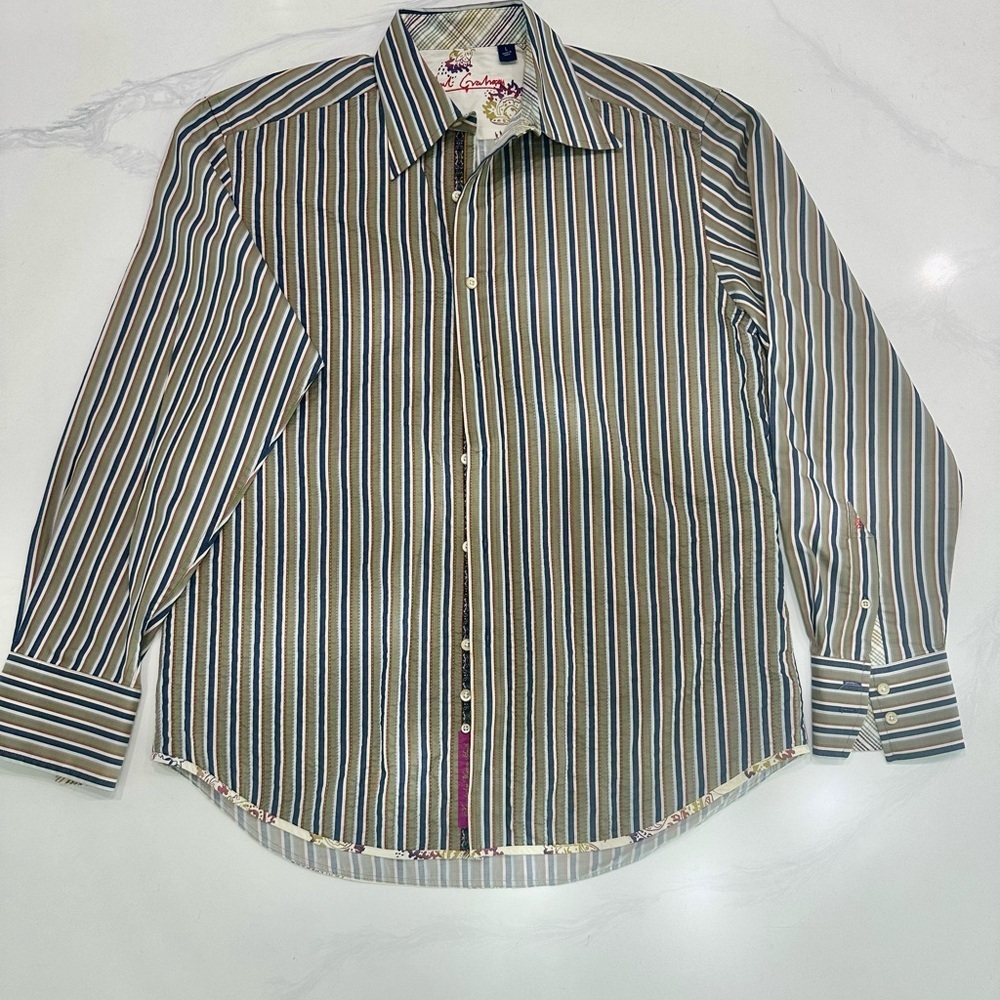 Robert Graham Multicolor Striped Button-Down Shirt